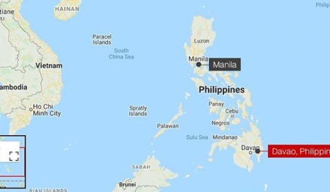 필리핀 남부에서 규모 6.8의 지진